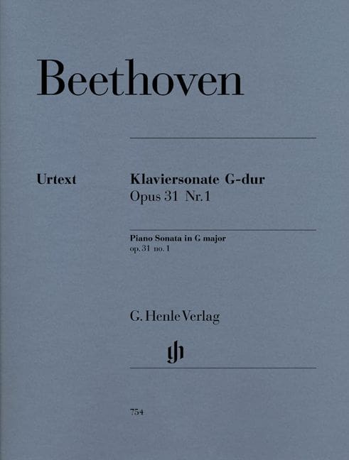 HENLE VERLAG BEETHOVEN L.V. - PIANO SONATA NO. 16 G MAJOR OP. 31,1