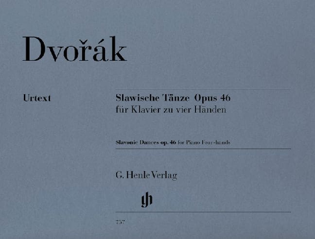 HENLE VERLAG DVORAK A. - SLAVONIC DANCES OP. 46 PIANO FOUR-HANDS