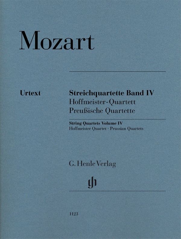 HENLE VERLAG MOZART W.A. - STRING QUARTETS VOL.4