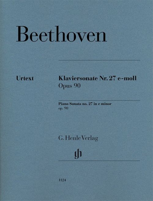 HENLE VERLAG BEETHOVEN L.V. - PIANO SONATA NO. 27 E MINOR OP. 90