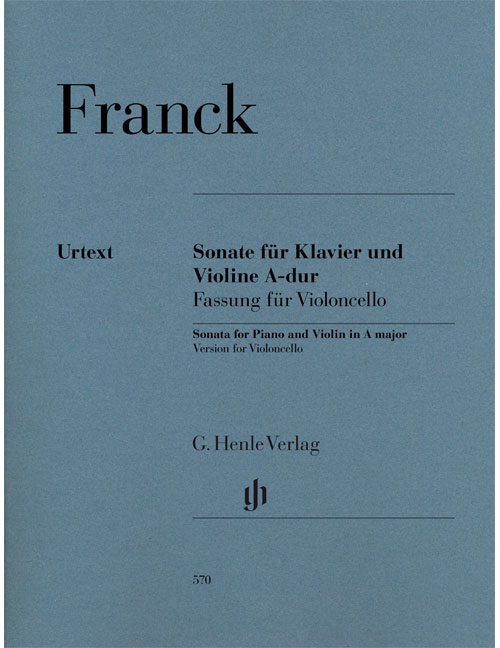 HENLE VERLAG FRANCK C. - VIOLIN SONATA - VERSION FOR VIOLONCELLO 