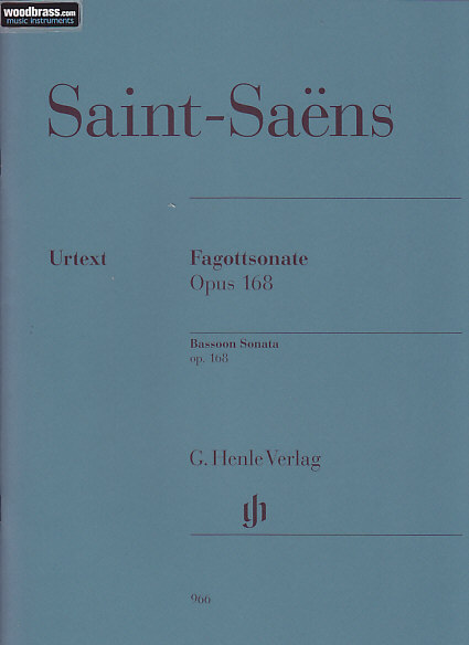 HENLE VERLAG SAINT-SAENS C. - BASSOON SONATA OP. 168