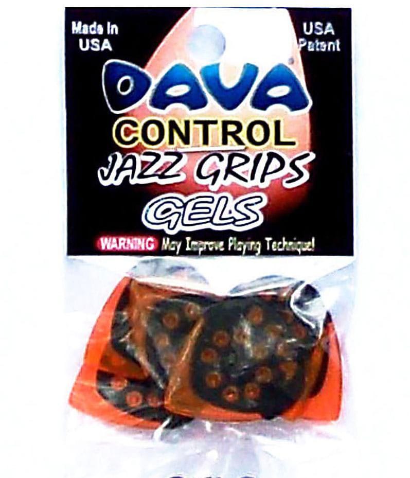 DAVA MEDIATORS JAZZ GRIPS GEL, BAG OF 6 PIECES.