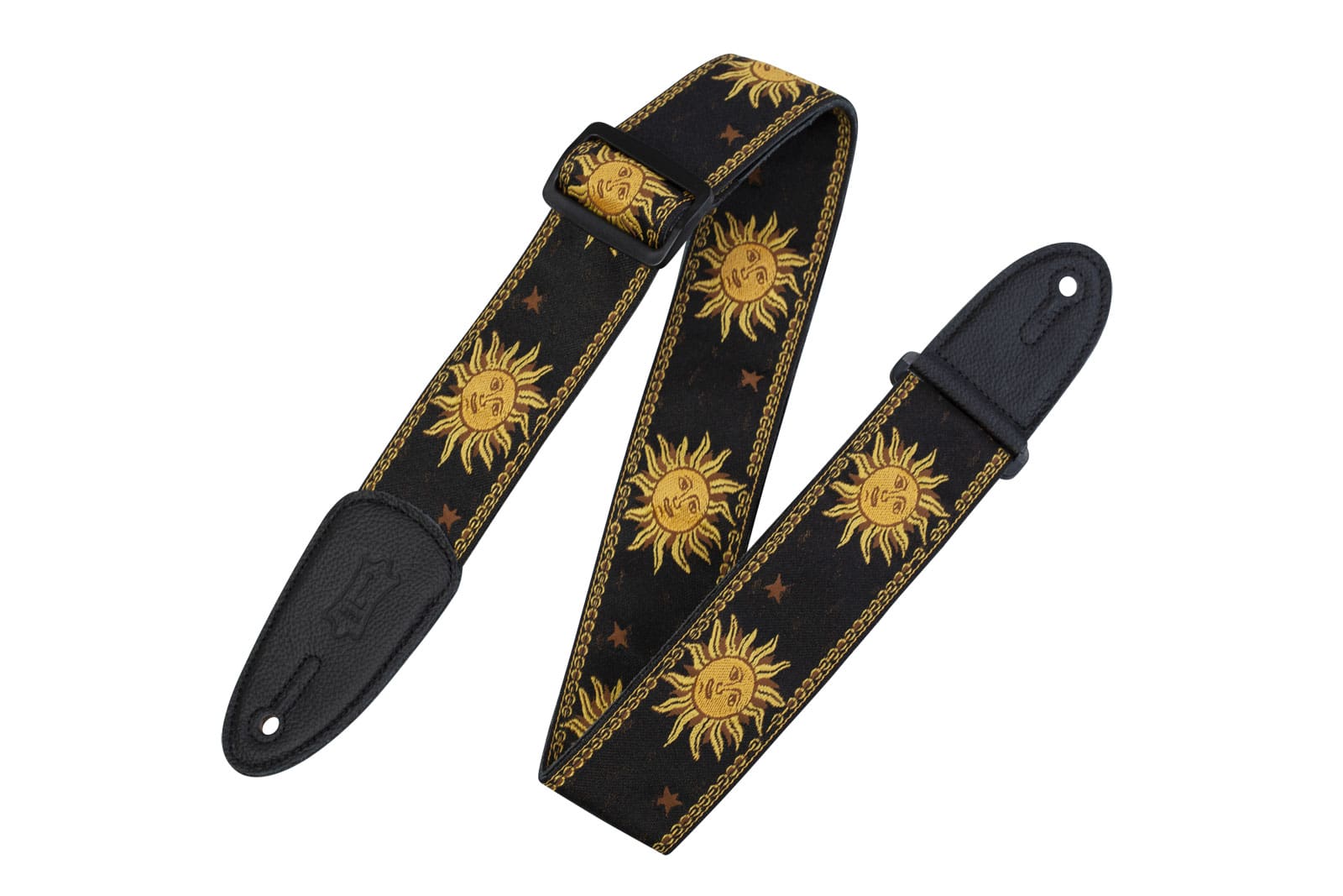 LEVY'S 5 CM POLYPROPYLENE & LEATHER WITH BLACK SUN PATTERNS