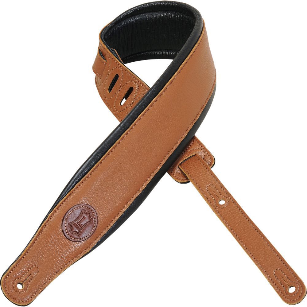 LEVY'S 6.4 CM LEVY'S FULL GRAIN LEATHER LOGO TAN