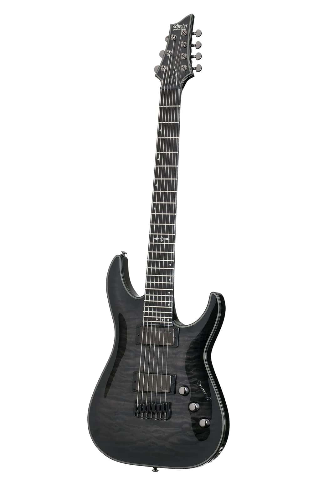 SCHECTER C-7 HELLRAISER TRANS BLACK BURST