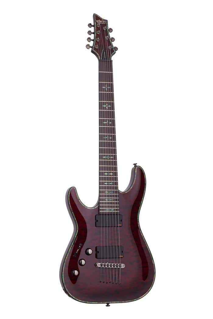 SCHECTER C-7 HELLRAISER LH BLACK CHERRY