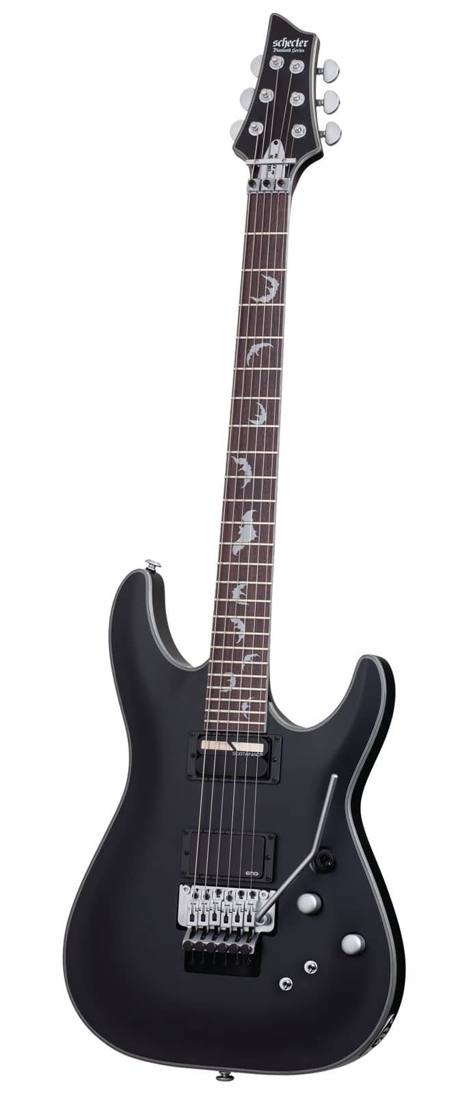 SCHECTER DAMIEN 6 PLATINUM FR SUSTAINIAC LH SATIN BLACK