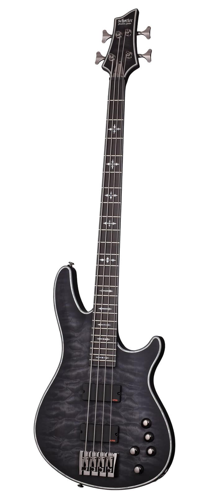 SCHECTER 004 HELLRAISER EXTREME SEE THRU BLACK SATIN