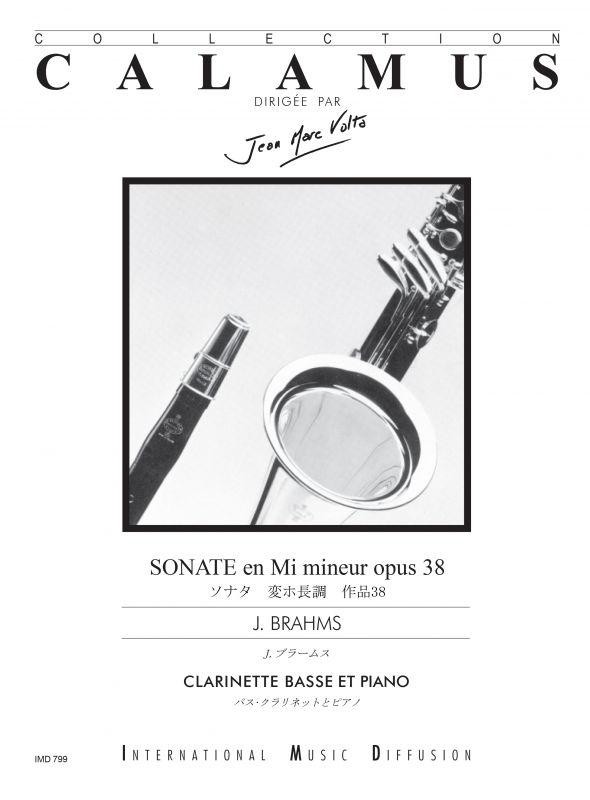 IMD ARPEGES BRAHMS J. - SONATE OP.38 MI MINEUR - CLARINETTE BASSE & PIANO 