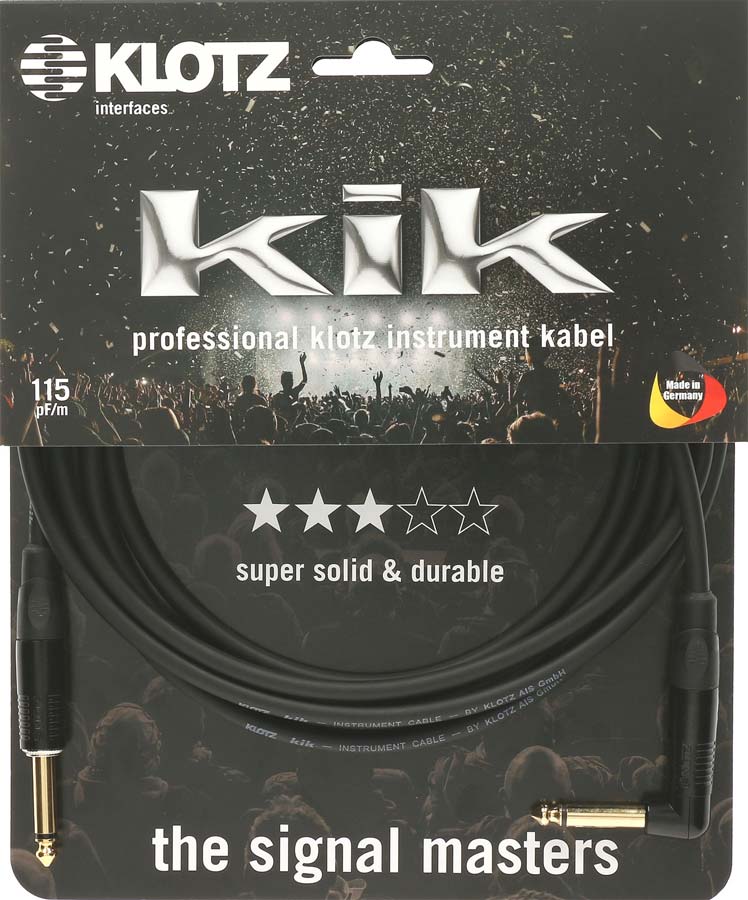 KLOTZ KIKKG PRO 4,5M BLACK STRAIGHT/ANGLED