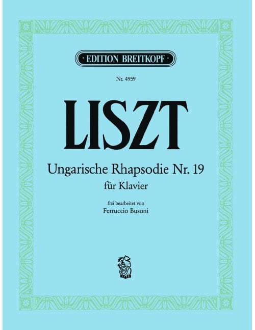 EDITION BREITKOPF LISZT FRANZ - UNGARISCHE RHAPSODIE NR. 19 - PIANO
