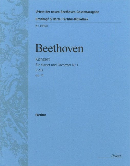 EDITION BREITKOPF BEETHOVEN LUDWIG VAN - KLAVIERKONZERT NR.1 C-DUR OP.15 - PIANO, ORCHESTRA