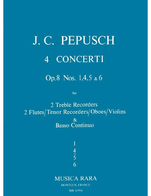 EDITION BREITKOPF PEPUSH J.C. - KONZERT OP. 8/4