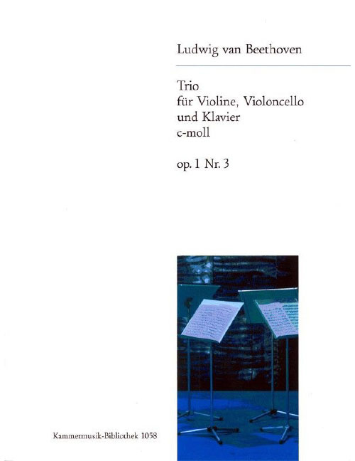 EDITION BREITKOPF BEETHOVEN LUDWIG VAN - KLAVIERTRIO C-MOLL OP. 1/3 - VIOLIN, CELLO, PIANO