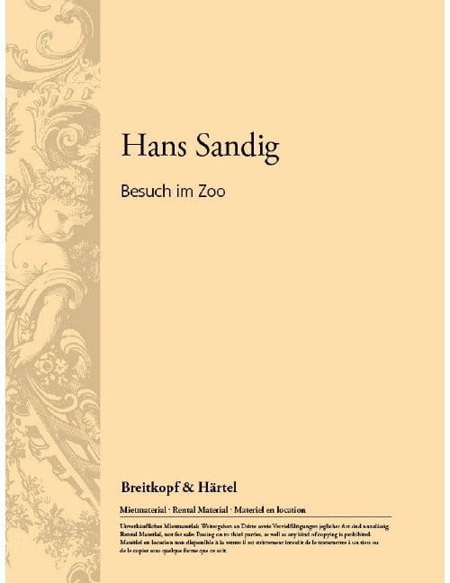 EDITION BREITKOPF SANDIG HANS - BESUCH IM ZOO - SOLI, SOPRANO, CHILDREN'S CHOIR