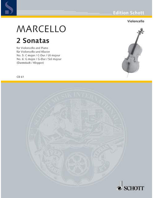 SCHOTT MARCELLO B. - 2 SONATAS - CELLO AND PIANO