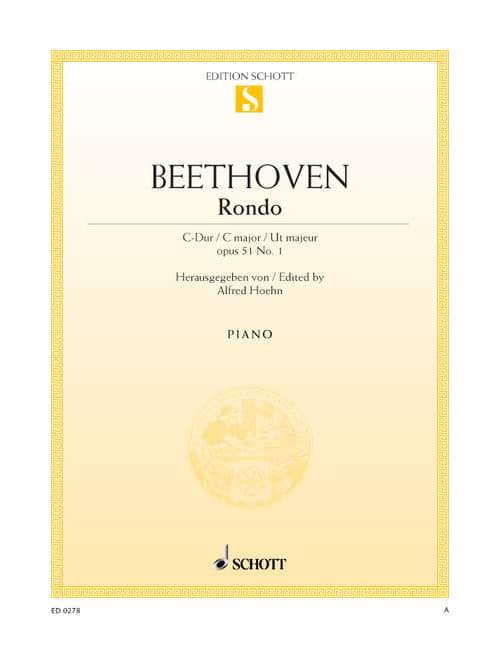 SCHOTT BEETHOVEN L.V. - RONDO C MAJOR OP. 51/1 - PIANO