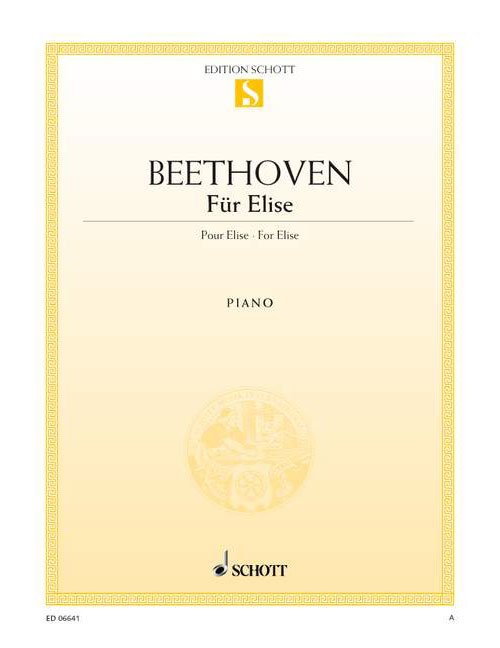 SCHOTT BEETHOVEN L.V. - FUR ELISE WOO 59 - PIANO