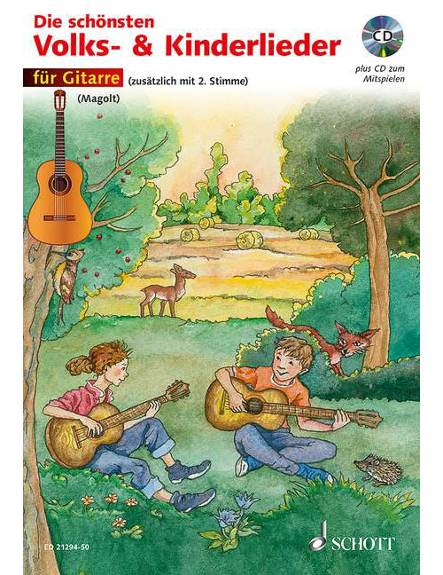 SCHOTT DIE SCHONSTEN VOLKS- UND KINDERLIEDER - GUITARE