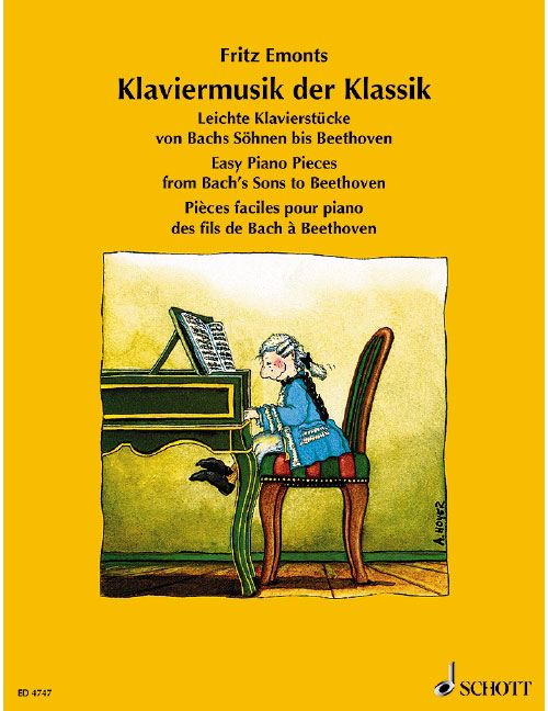SCHOTT EASY PIANO PIECES FROM BACH'S SONS BY BEETHOVEN