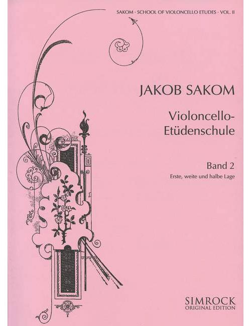 SIMROCK SCHOOL OF VIOLONCELLO ETUDES HEFT 2 - CELLO