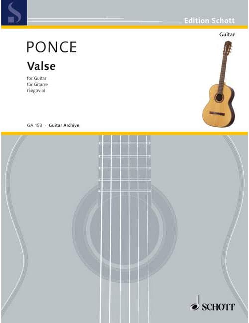 SCHOTT PONCE M.M. - VALSE - GUITAR