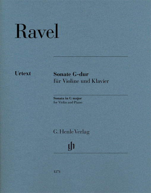 HENLE VERLAG RAVEL M. - SONATE SOL MAJEUR - VIOLON & PIANO