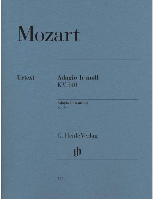 HENLE VERLAG MOZART W.A. - ADAGIO IN B MINOR K. 540