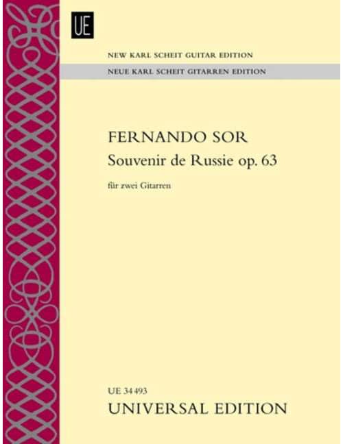 UNIVERSAL EDITION SOR F. - SOUVENIR DE RUSSIE - 2 GUITARES