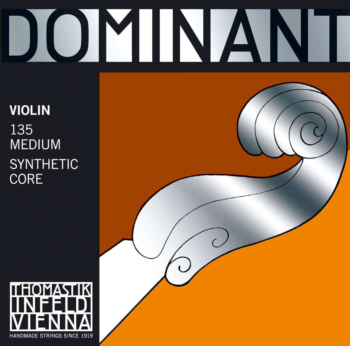 THOMASTIK 4/4 DOMINANT VIOLIN SET MEDIUM TENSION 135