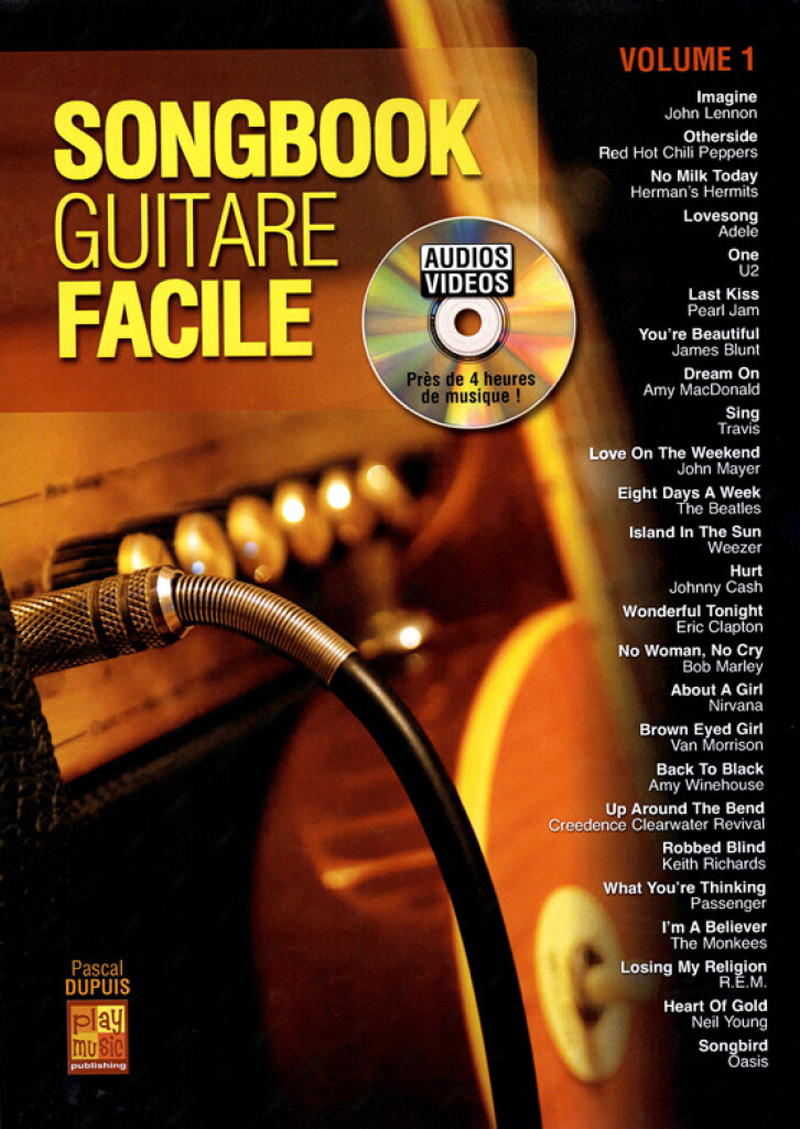 PLAY MUSIC PUBLISHING SONGBOOK GUITARE FACILE VOL.1