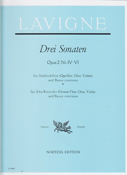 HEINRICHSHOFEN LAVIGNE PH. - DREI SONATEN OPUS 2 (N° IV-VI) 