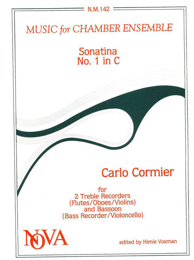 NOVA MUSIC CORMIER C. - SONATINA NR 1 IN C