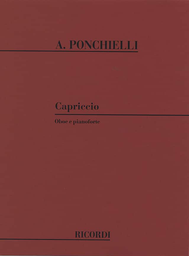 RICORDI PONCHIELLI A. - CAPRICCIO - HAUTBOIS ET PIANO