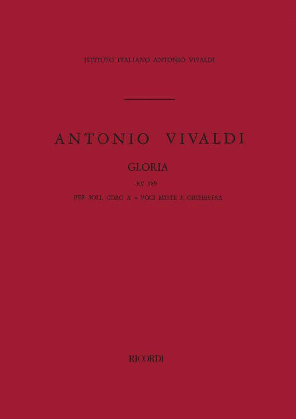 RICORDI VIVALDI A. - GLORIA RV 589 - CONDUCTEUR