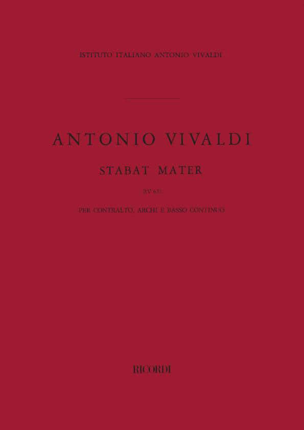 RICORDI VIVALDI A. - STABAT MATER RV 621 - ORCHESTRA