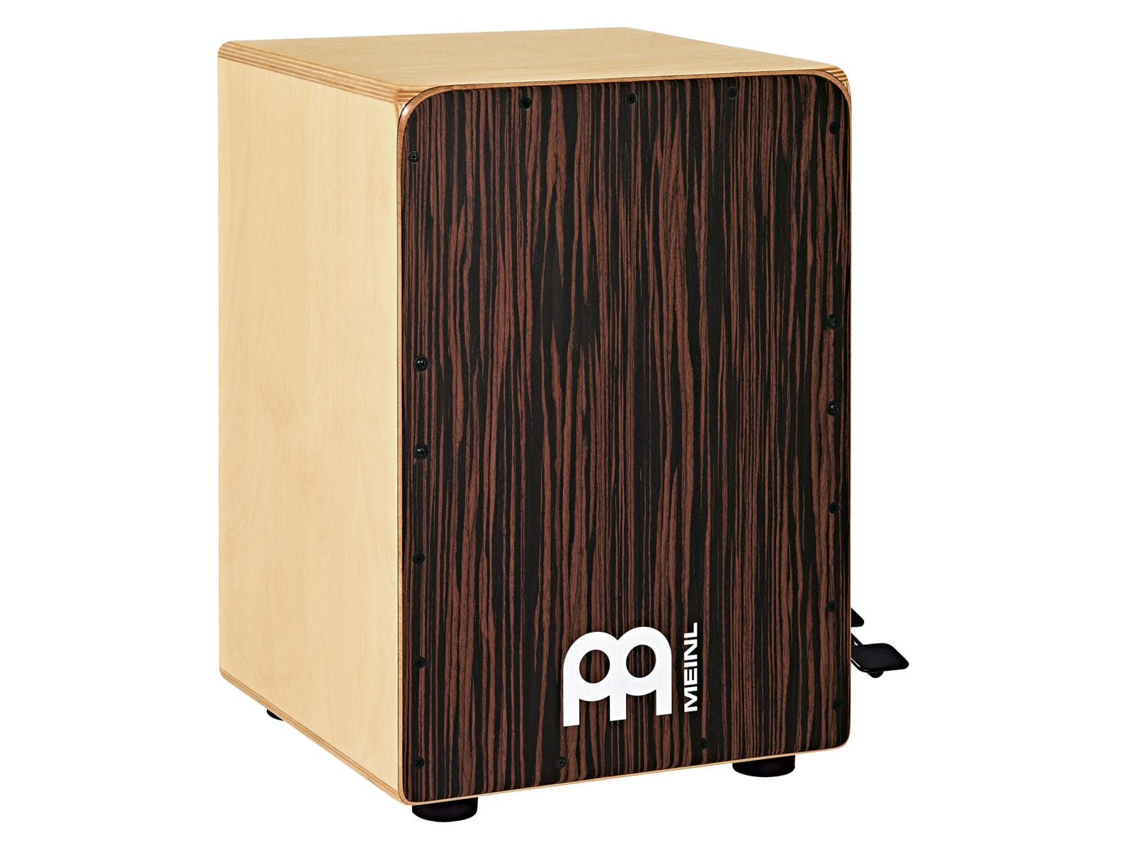 MEINL JBC6EY - EBONY BASS CAJON WITH SNARE PEDAL, EBONY FRONTPLATE