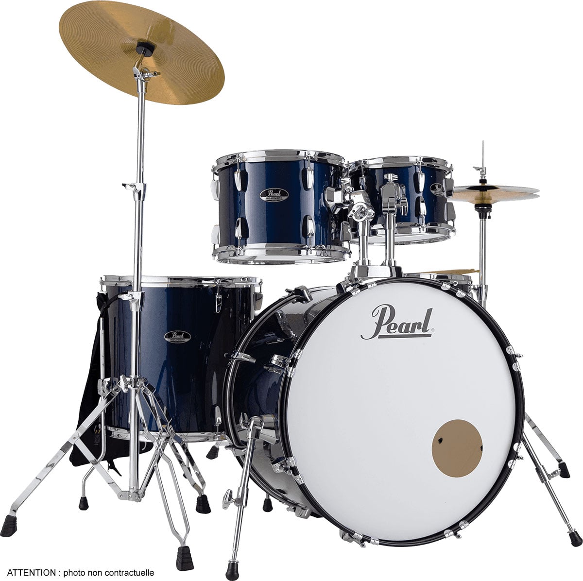 PEARL DRUMS ROADSHOW STAGE 22 ROYAL BLUE METALLIC + SOLAR CYMBALS