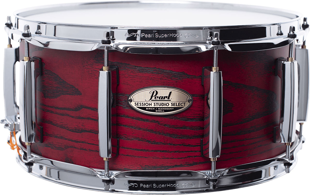 PEARL DRUMS SESSION STUDIO SELECT 14X6.5 SCARLET ASH