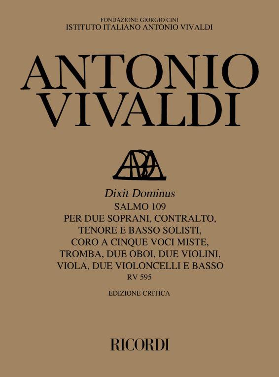 RICORDI VIVALDI - DIXIT DOMINUS. SALMO 109 RV 595 - SCORE