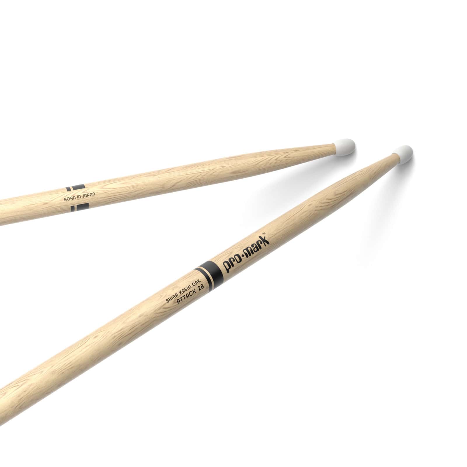 PRO MARK CLASSIC ATTACK 2B SHIRA KASHI OAK DRUMSTICK OVAL NYLON TIP