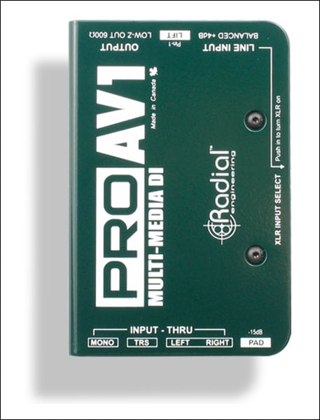 RADIAL PRO AV1 DI PASSIVE MULITMEDIA MONO