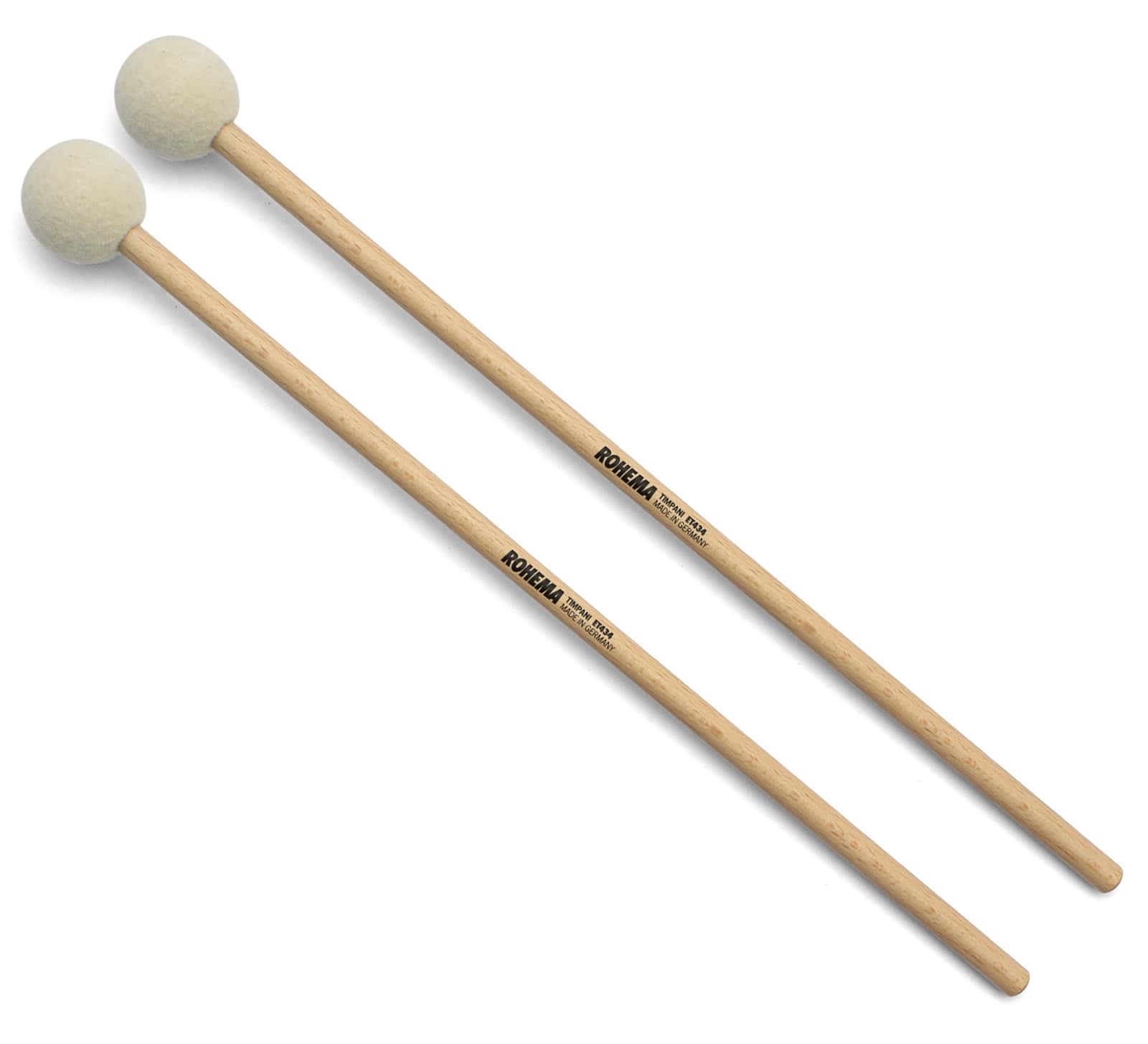 ROHEMA ET434 - TIMPANI MALLETS 35MM FELT - HARD