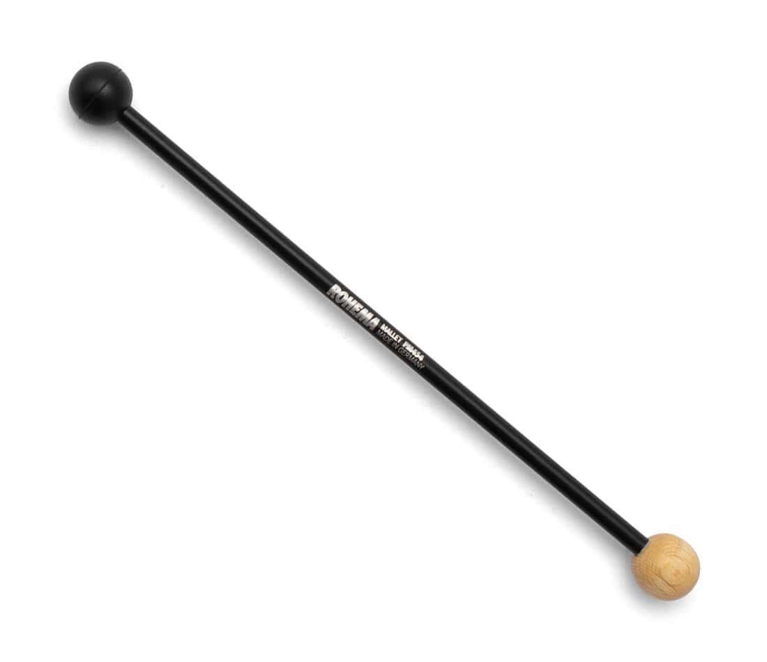 ROHEMA PM454 - PERCUSSION MALLET DOUBLE HARD WOOD + SOFT RUBBER