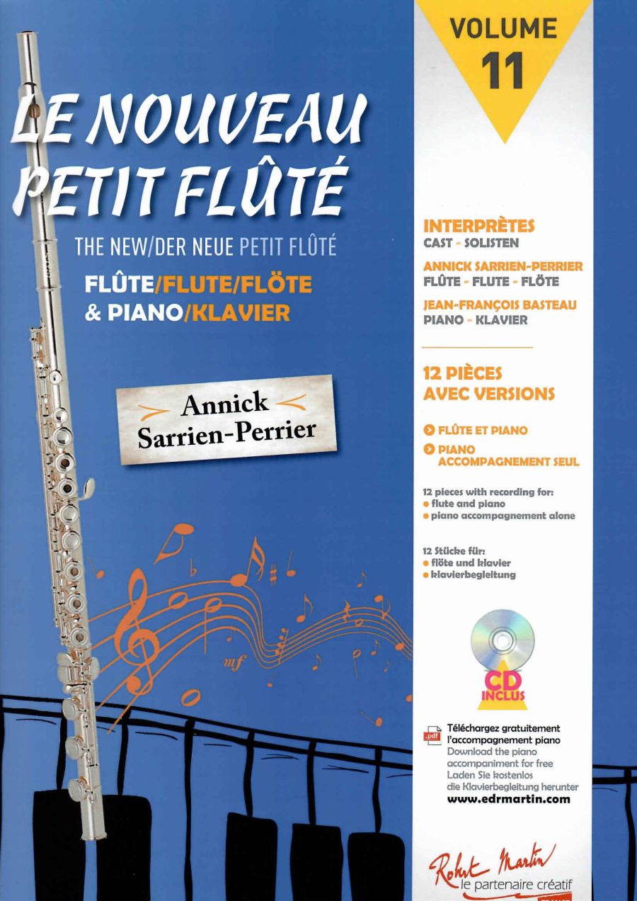 ROBERT MARTIN SARRIEN PERRIER A. - LE NOUVEAU PETIT FLUTE VOL.11 + CD