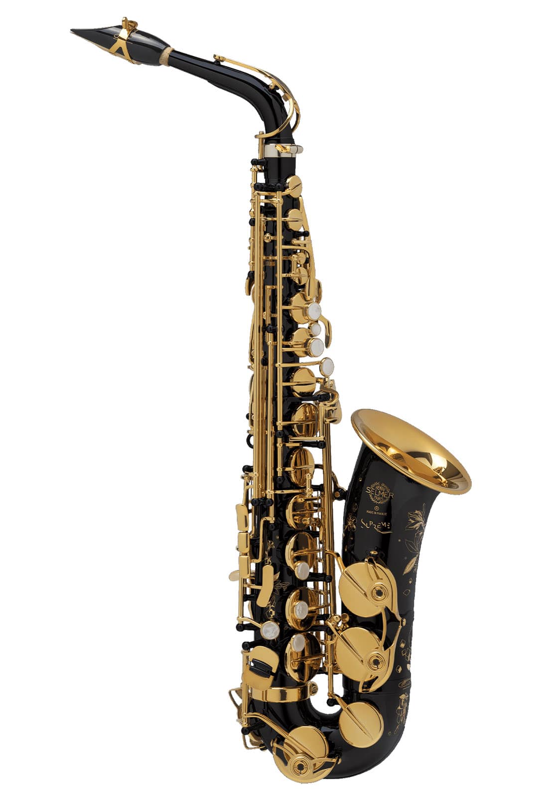 SELMER ALTO - SUPREME NG GO - BLACK ENGRAVED LACQUERED KEYS