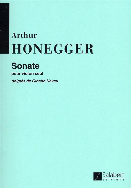 SALABERT HONEGGER - SONATE - VIOLON
