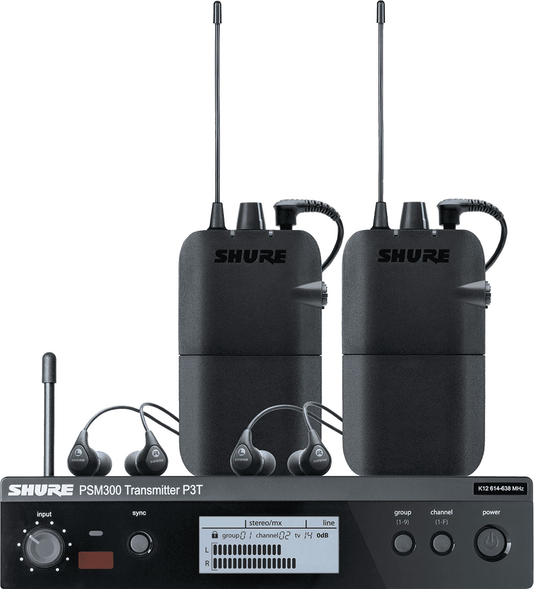 SHURE P3TER112TW-H20-TWINPACK PSM300 BAND H20