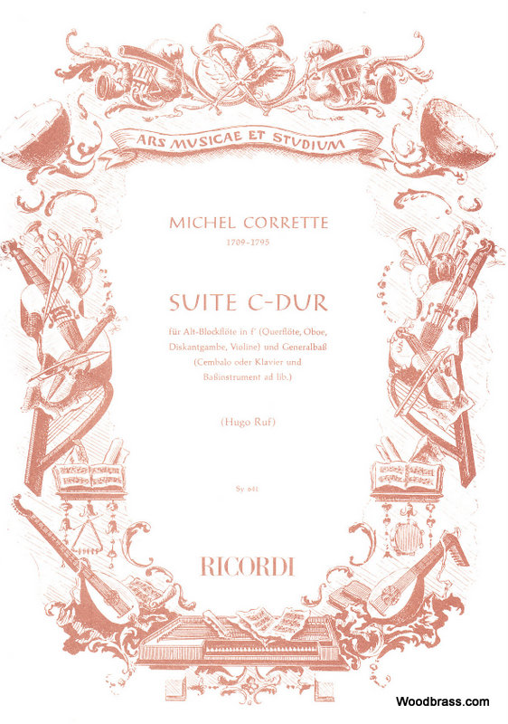 RICORDI CORRETTE M. - SUITE DO - FLUTE A BEC